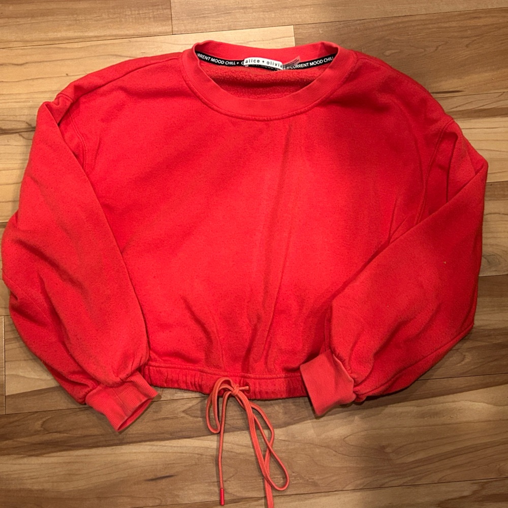 Alice + Olivia Vibrant Red Pullover